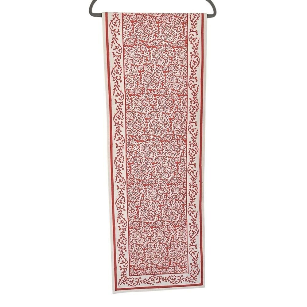 Red and White Decorative Table Runner - Pomegranate brand